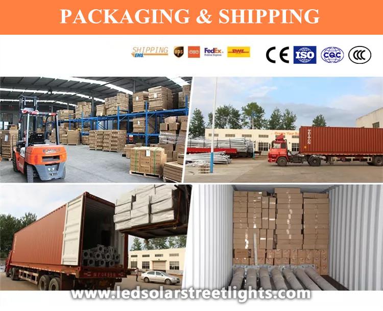 Packaging and Shipping of Solar Street Lighting System